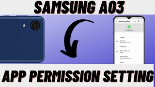 Samsung App Permission Setting | How To Find App Permissions In Samsung A03, A03 core