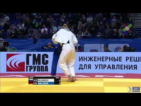 Judo 2016 European Championships Kazan: Velensek (SLO) - Malzahn (GER) [-78kg] bronze