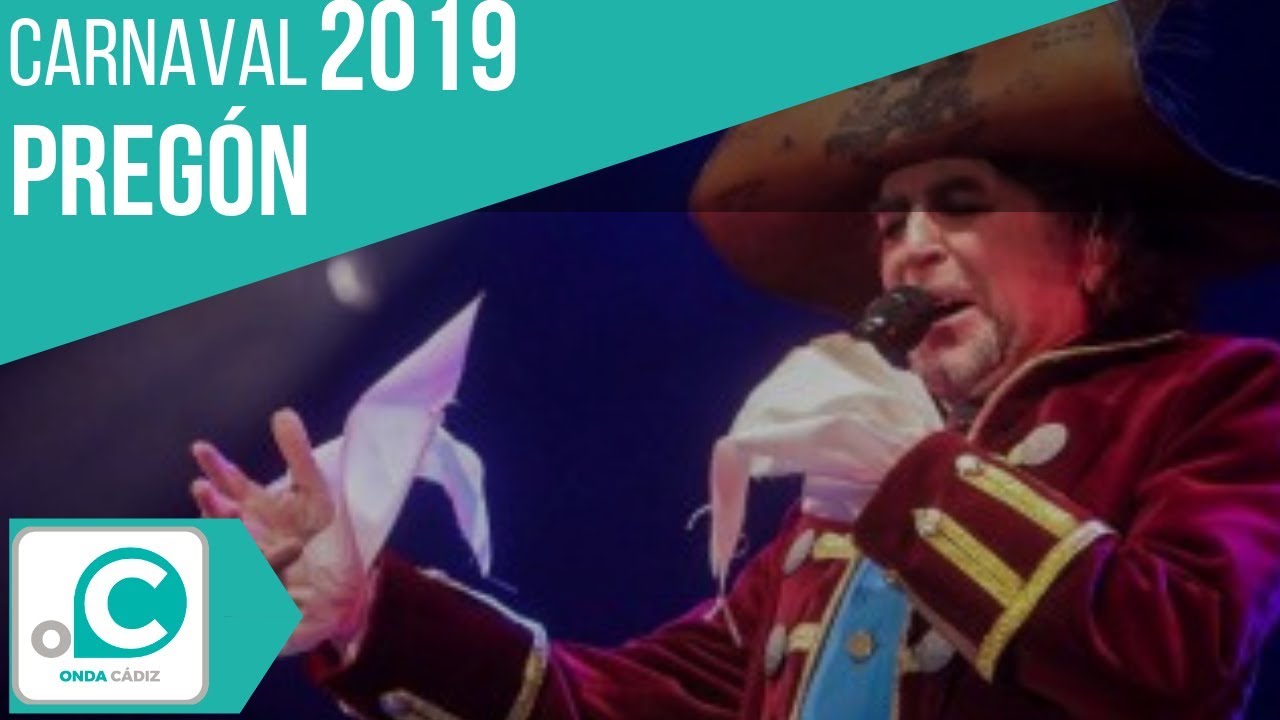 Pregón de Joaquín Sabina Carnaval de Cádiz 2019