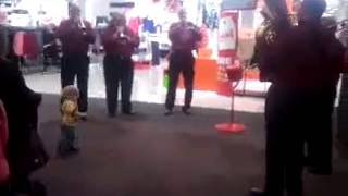 Christmas baby boogie at mall