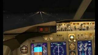 preview picture of video 'ILS approach RW.08R (LROP) FSX (video 01-by RONI.H)'