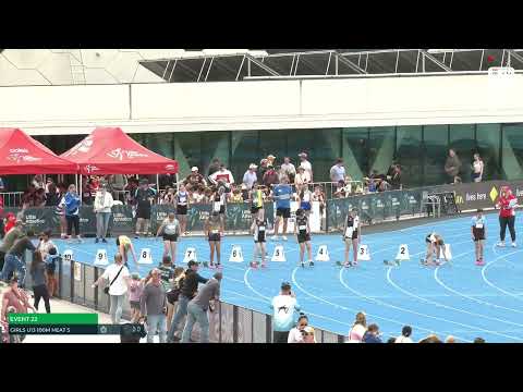 U13 Girls 100m Heat 5: 2022-23 State Combined Events Championships - Saturday