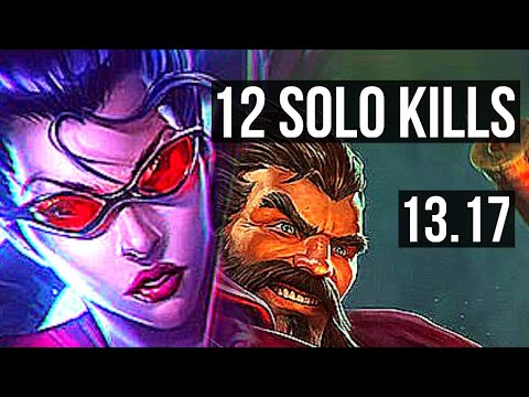 VAYNE vs GRAVES (TOP) | 12 solo kills, Legendary, 19/4/10, 400+ games | EUW Master | 13.17