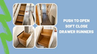Push to Open Soft Close Drawer Runners