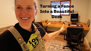 Reclaimed Fir Desk | Office Reno | Shortbread Cookies