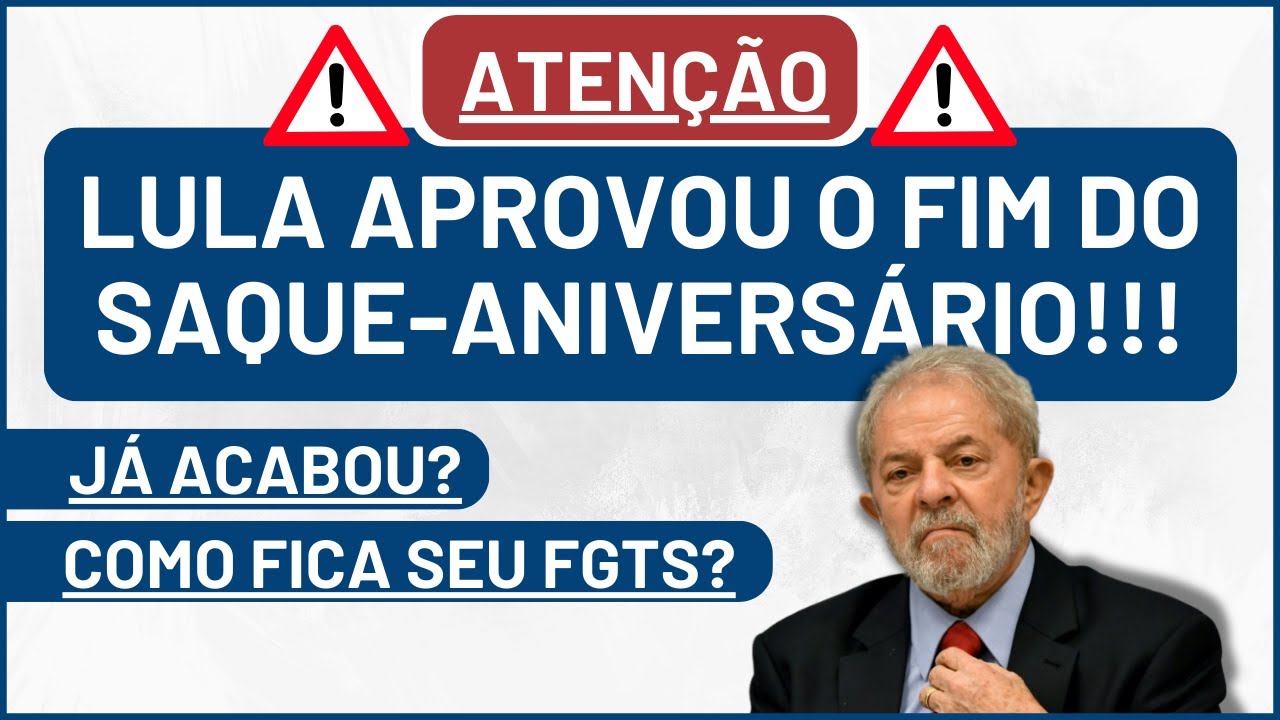 Fim Saque Aniversário do FGTS, como fica ?
