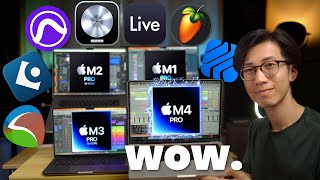M4 Pro MacBook Pro: HUGE Leap for Music Production | M4 Pro vs M3 Pro vs M2 Pro vs M1 Pro