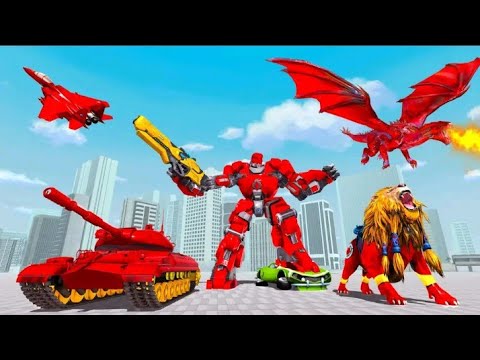 run Multi Robot Transform Jet War | Multiple Robot Transformation Game 2021 - Android Gameplay