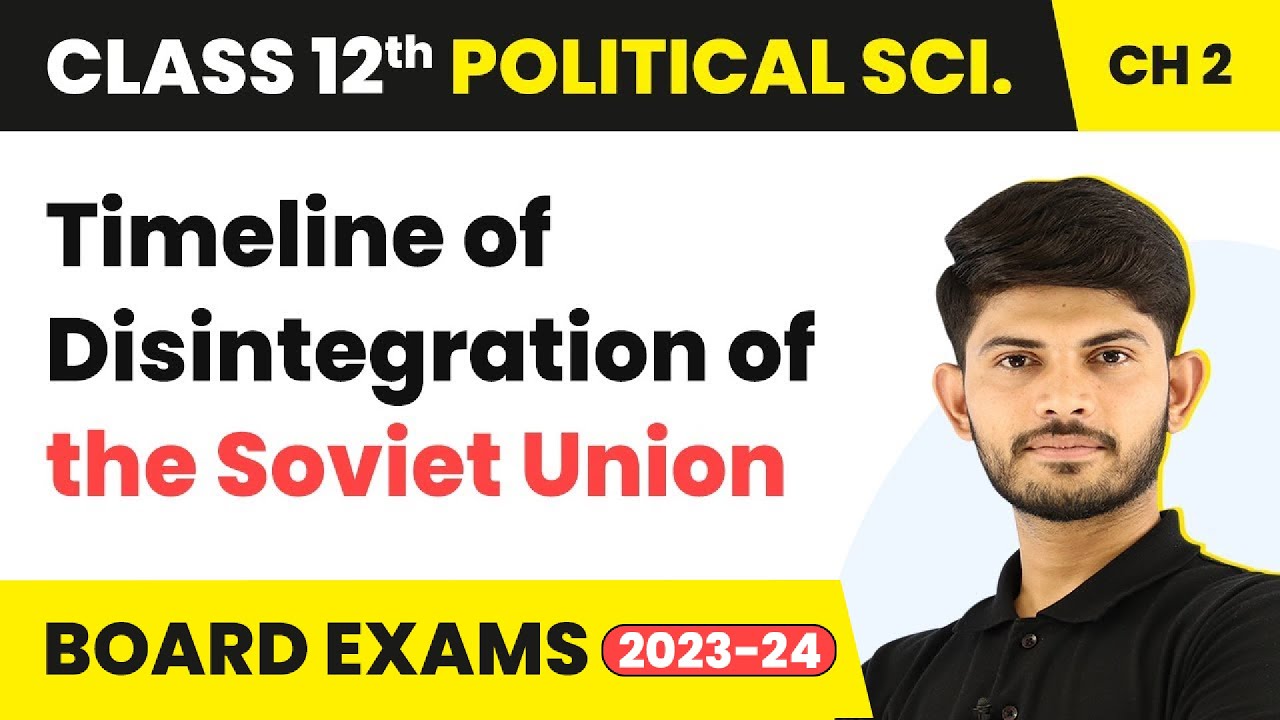 Timeline of Disintegration of the Soviet Union-The End of Bipolarity|Class 12 Political Science Ch 1