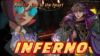 【NEON INFERNO】ネオンインフェルノ リプレイモードでの練習の成果(胸を撃つ弾丸)アーケードレベル#004