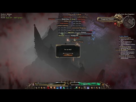 [Grim Dawn] Day 4 || Warlord 1-46 Speedleveling ||  || Grim League S5