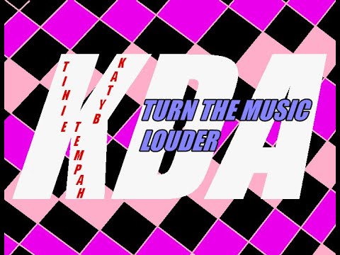KDA ft. Tinie Tempah, Katy B - Turn The Music Louder (Slowed) (432Hz)