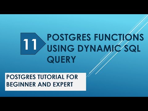 Postgres Functions Query Dynamic Sql Query Postgres Return Query Execute Postgresql Tutorial
