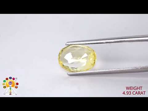 Yellow Sapphire 4.93ct. (Super Luxury) video