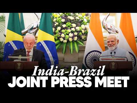 PM Modi, President Lula of Brazil attend joint press meet at Hyderabad House, New Delhi