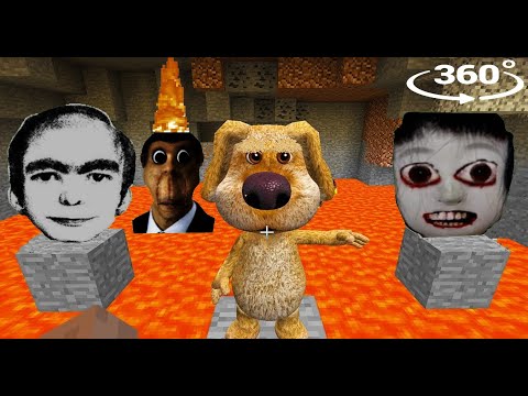 TALKING BEN CHOOSES  WHO TO SAVE - OBUNGA, AHENO NEXTBOTS in Minecraft 360°