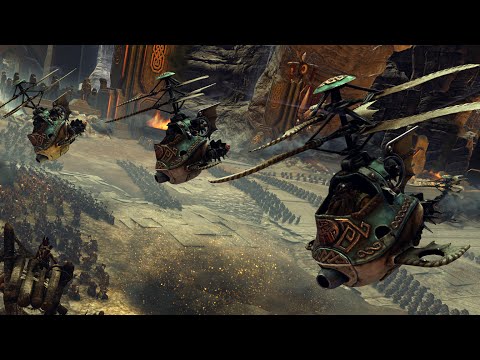 Total War Warhammer Online Battle #53: Beastmen vs Dwarfs -FLIGHT OF THE GYROCOPTERS