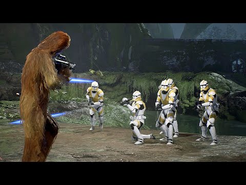 Clone Troopers vs Wookies - STAR WARS JEDI FALLEN ORDER NPC Wars