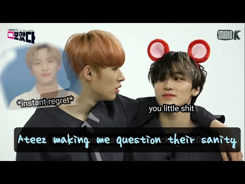 Ateez making me question their sanity for 5 minutes straight