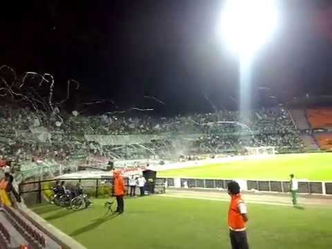 "Salida Los Del Sur. Nacional vs G.Diaz. 10/Sep/14" Barra: Los del Sur &bull; Club: Atlético Nacional