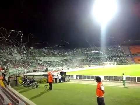 "Salida Los Del Sur. Nacional vs G.Diaz. 10/Sep/14" Barra: Los del Sur • Club: Atlético Nacional