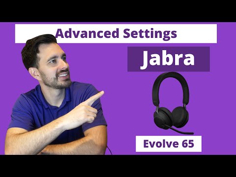 Advanced Settings on Jabra Evolve2 65 Wireless Headset