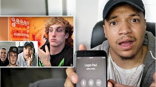 LOGAN PAUL ROASTED ME!! (SO I CALLED HIM)