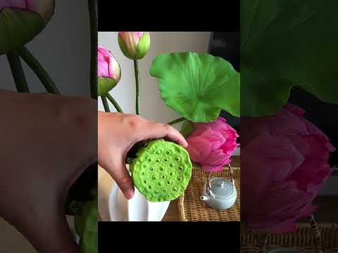 Artificial Long Stem Lotus Flower Lotus Leaf