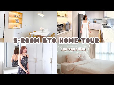 5-room new BTO Home Tour | Baby-proof | Bright & Airy | Storage Solutions | Scandinavian