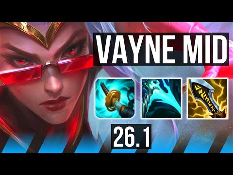 VAYNE vs YASUO (MID) | EUW Master | 26.1