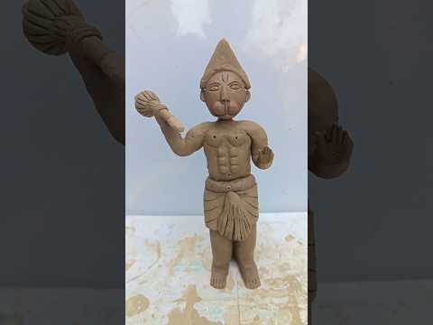 hanuman ji idol making with mace 🚩#shorts​ #hanumanji