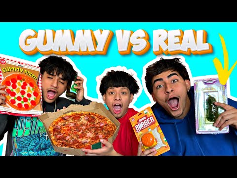 GUMMY FOOD VS REAL FOOD FT Arad and Zavala