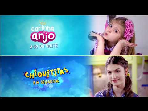 Chamada destacando Carinha de Anjo, As Aventuras de Poliana e Chiquititas (16/05/18)