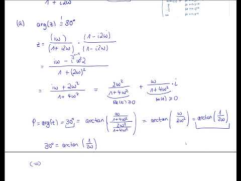 Übungsblatt Komplexe Zahlen 1 - Aufgabe 5