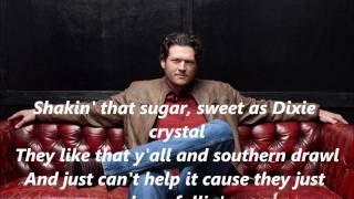 Blake Shelton Boys Round Here with Lyrics