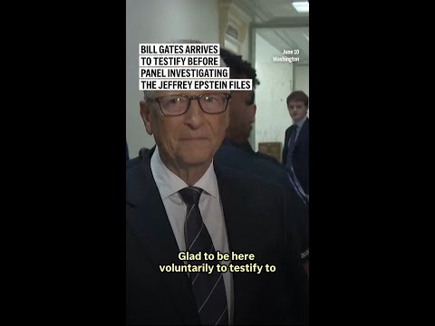 Bill Gates arrives to testify before panel investigating the Jeffrey Epstein files