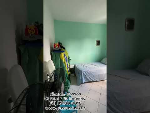 Apto 65m² com varanda, 1º andar, escritura de posse, água e luz individuais, próximo à DF-250