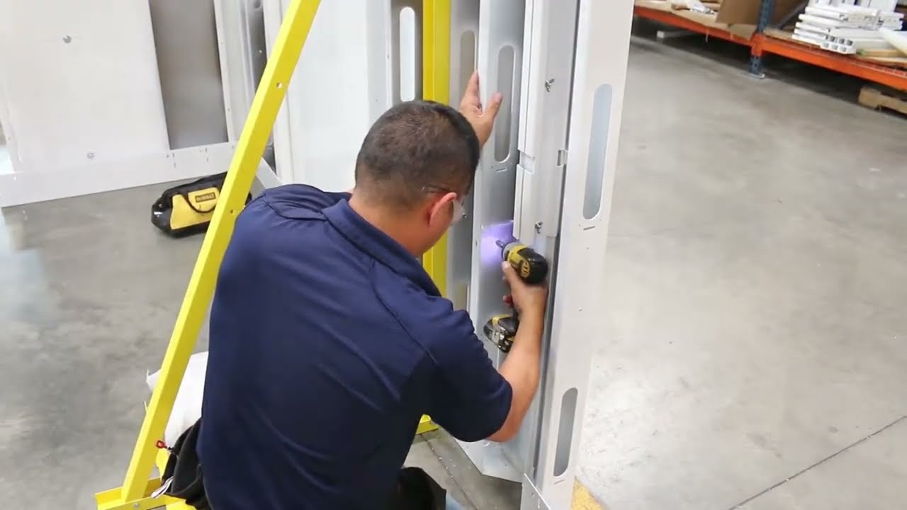 SwiftWall® Max | How to Assemble and Install an Outside Variable Angle Panel for Modular Wall System