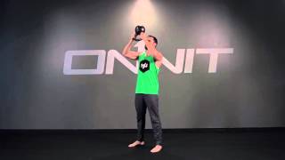 Two Hand Overhead Kettlebell Press exercise video thumbnail