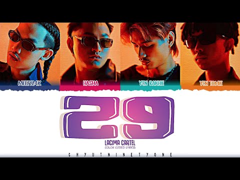 Meezy24k & Hasha " 29 (Feat. YCN RAKHIE & YCN TOMIE) " Lyrics (Color Coded Lyrics)