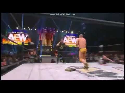 Michael Nakazawa spears Alex Jebailey through table