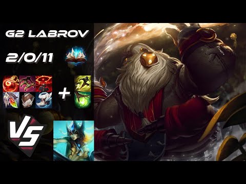 G2 Esports Labrov SUPPORT Bard vs Nami - EU Challenger Patch 25.S3.1