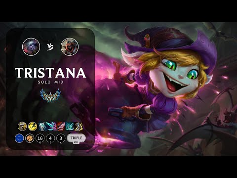 Tristana Mid vs Zed - EUW Challenger Patch 13.5