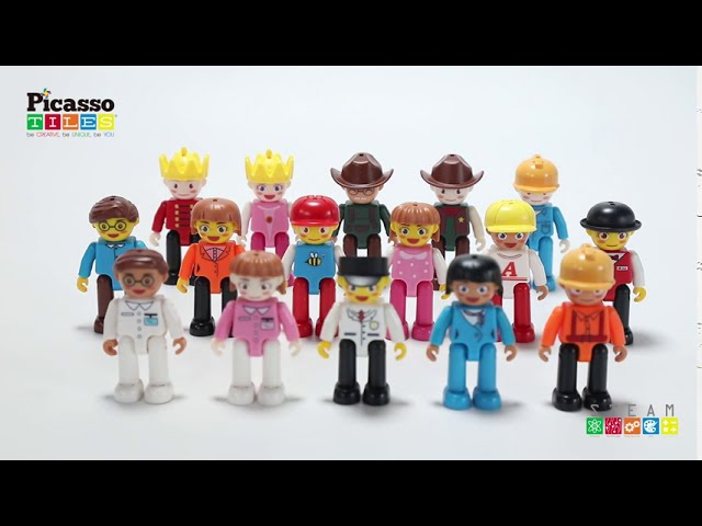 Vídeo relacionado con PicassoTiles Figuras magnéticas de 8 piezas de figuras de acción de personajes para niños, juego de juguetes de expansión magnética, paquete variado de juegos de personas, complementos STEM, juego de