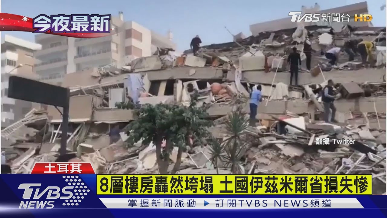 規模7.0強震引發海嘯 土耳其民眾驚逃