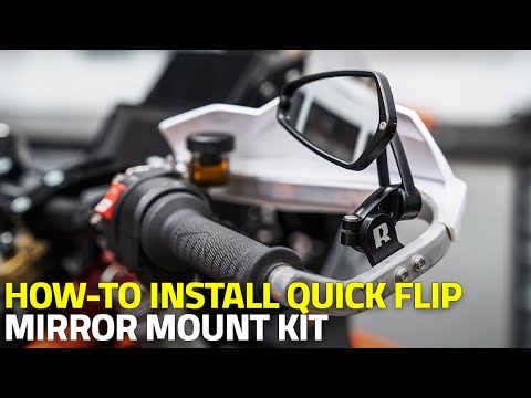 HOW-TO INSTALL QUICK FLIP MIRROR MOUNTS - KTM FACTORY HANDGUARDS