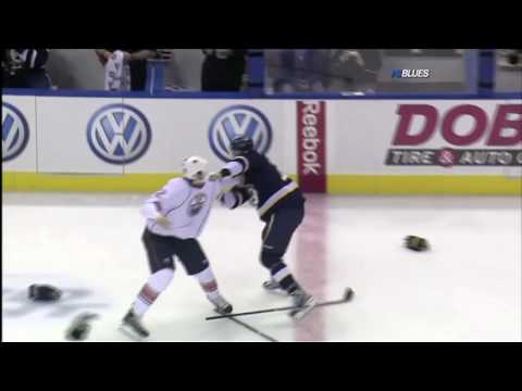 Jean-Francois Jacques vs B.J. Crombeen Dec 11, 2009