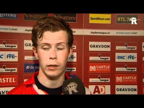 Tim Eekman van Feyenoord/Excelsior na de verloren finale