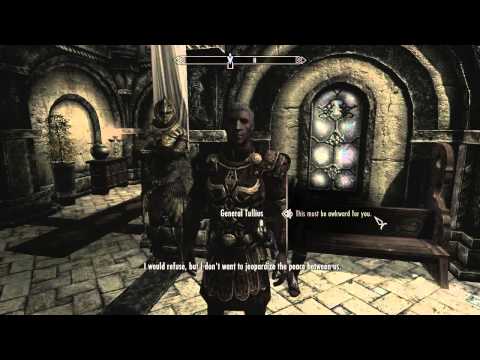 Elders Scroll: Skyrim General Tullius at the Thalmor party