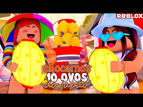 CHOCAMOS 10 0VOS DO JAPÃO NO ADOPT ME!! 😱